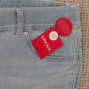NWT Spanx Long/Tall light wash flare jeans